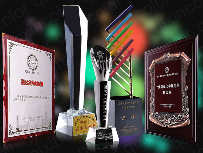 公司獲得的獎(jiǎng)杯證書(shū)等